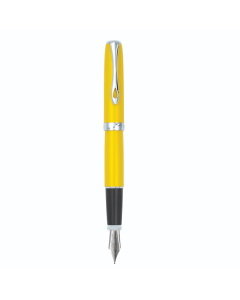 Stilou DIPLOMAT Excellence A2, cu penita M, din otel inoxidabil - Yellow Chrome