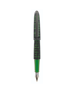 Stilou DIPLOMAT Elox Matrix, cu penita M, aurita 14kt. - black green