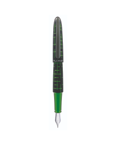 Stilou DIPLOMAT Elox Matrix, cu penita M, din otel inoxidabil - black green