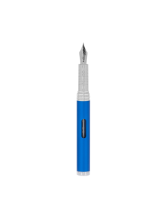 Stilou DIPLOMAT Nexus, cu penita M, din otel inoxidabil - Blue Chrome