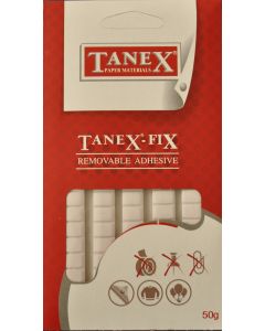 Pastile adezive nepermanente, 50gr, 85buc/set, TANEX Fix - albe