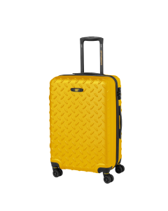 Troler mare CATERPILLAR Industrial Plate, 28 inch,51 x 31 x 74.5 cm (Lxlxh), 92L, material ABS hardside - galben