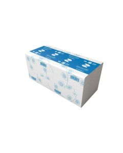 Servetele ZZ hartie alba, 25x23cm, 2 straturi, 150buc/pachet, 20pachete/cutie, VELVET Professional
