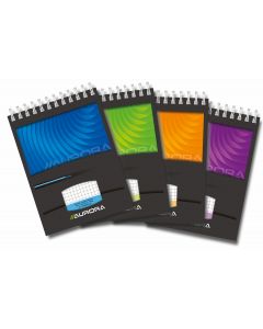 Blocnotes cu spirala, A6, 80 file - 90g/mp, AURORA Mano - matematica