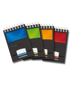 Blocnotes cu spirala, A7, 60 file - 90g/mp, AURORA Mano - matematica