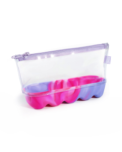 Penar ZIPIT Silicone Wave Pouch - Roz-Mov: Eleganță și Funcționalitate într-un Design Unic