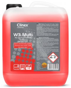 CLINEX W3 Multi, 5 litri, detergent lichid, concentrat, pentru curatarea toaletelor si a bailor