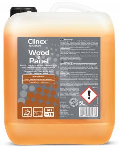 Clinex Wood & Panel, 5 litri, detergent lichid, concentrat, pt. curatare parchet si suprafete lemn