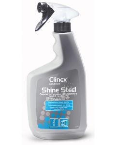 CLINEX Shine Steel, 650 ml, cu pulverizator, solutie pt. curatare, intretinere suprafete otel inoxid