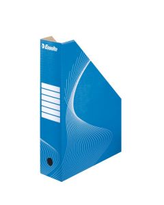 Suport vertical din carton pentru cataloage Esselte Standard A4 - albastru
