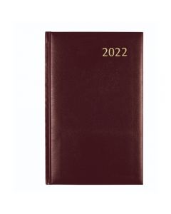 Agenda 14x21cm,1zi/pag (384 pag) DAILY - Balacron rosu