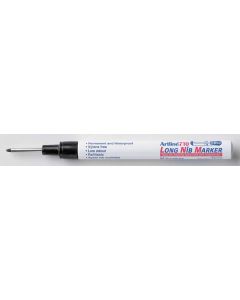 Marker ARTLINE 710, pentru locuri greu accesibile, corp metalic, varf lung, 1.0mm - negru