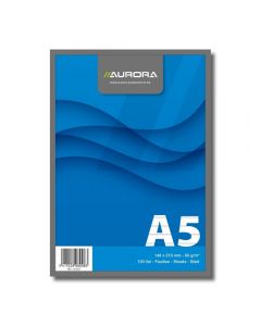 Blocnotes capsat, A5, 100 file - 60g/mp, microperforatii, AURORA Office - dictando