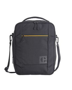 Borseta CATERPILLAR Code - Hex Go, material 420D hexagonal, buzunar cu fermoar - negru