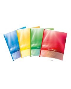 Caiet A4, 60 file - 80g/mp, liniat stanga, coperta carton color laminat, AURORA Splendid - dictando