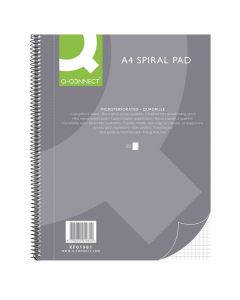 Caiet cu spirala, A4, 80 file - 70g/mp, 4 perf., coperti carton, Q-Connect - matematica