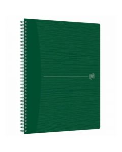 Caiet cu spirala A4+, OXFORD Origins, 70 file-90g/mp, Scribzee, coperta PP - dictando - verde
