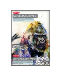 Caiet pentru desen pe baza de apa DERWENT Proffesional, A5, 12 coli, 300 gsm, hartie alba