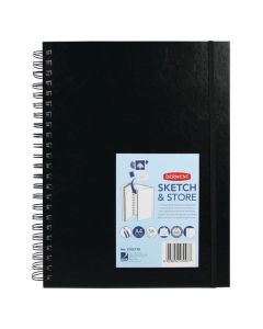 Caiet pentru schite si desen DERWENT Professional, A4, cu spira, 56 coli, 165 gsm, mapa inclusa, har