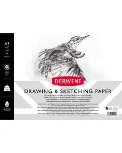 Caiet pentru schite si desen DERWENT Professional, A3, cu spira, 30 coli, 165 gsm, hartie alba