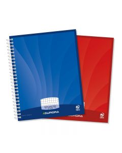 Caiet cu spirala, A5, 50 file - 90g/mp, coperti carton, AURORA Mano - matematica