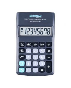 Calculator de buzunar, 8 digits, Donau Tech DT2087 - negru