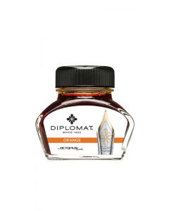 Calimara cu cerneala Diplomat Octopus, 30 ml - portocaliu