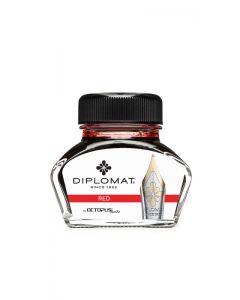 Calimara cu cerneala Diplomat Octopus, 30 ml - rosu