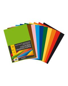 Carton color A4, 120g/mp - 100 coli/top, AURORA Raphael -  10 culori intense