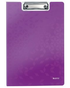 Clipboard LEITZ WOW, dublu, polyfoam, A4, 100 coli, mov