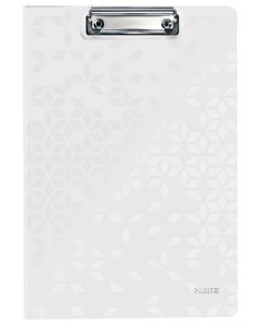 Clipboard LEITZ WOW, dublu, polyfoam, A4, 100 coli, alb