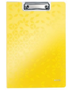 Clipboard LEITZ WOW, dublu, polyfoam, A4, 100 coli, galben