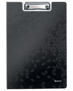 Clipboard LEITZ WOW, dublu, polyfoam, A4, 100 coli, negru