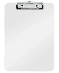 Clipboard LEITZ WOW, simplu, PS, A4, 100 coli, alb