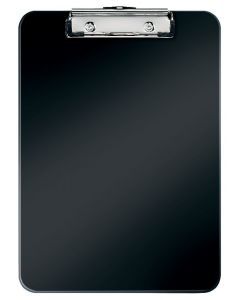 Clipboard LEITZ WOW, simplu, PS, A4, 100 coli, negru