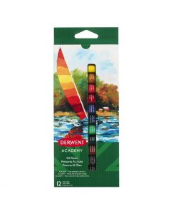 Culori ulei DERWENT Academy, 12 ml, 12 buc/set, diverse culori