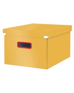 Cutie depozitare LEITZ Cosy Click & Store, carton laminat, pliabila, cu capac si maner, 28x20x37 cm,