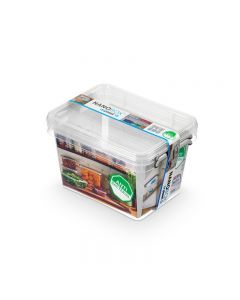 Cutie plastic cu capac, pt alimente, antibacteriala, 2 buc/set, ORPLAST Nanobox - capacitate 2L