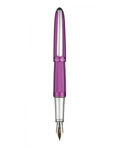 Stilou Diplomat Aero, cu penita M, aurita 14kt. - violet