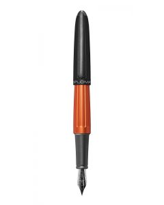 Stilou Diplomat Aero, cu penita M, din otel inoxidabil - black orange