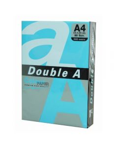 Hartie color pentru copiator A4, 80g/mp, 500coli/top, Double A - albastru intens