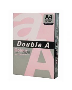 Hartie color pentru copiator  A4,  80g/mp, 500coli/top, Double A - pastel pink