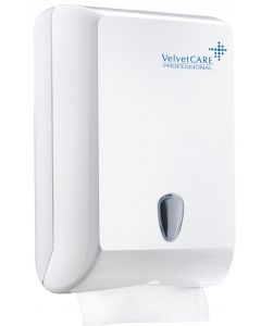 Dispenser servetele ZZ, material ABS, VELVET Professional - alb