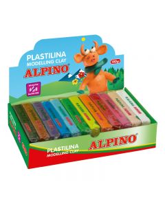 Set plastilina, 12 culori/set- Alpino