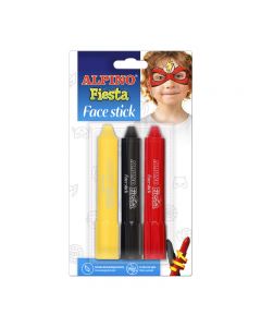 Creioane machiaj fata , 3 cul/blister, ALPINO Fiesta - Boys