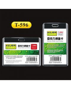 Suport PP water proof, pentru carduri, 85X54 mm, orizontal, KEJEA -transparent