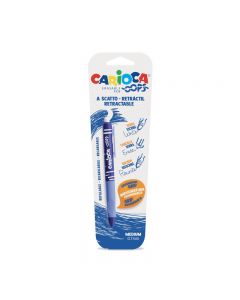 Pix erasable, 0.7mm, retractabil, CARIOCA Oops - albastru