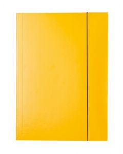 Mapa carton plastifiat cu elastic ESSELTE Economy A4 - galben