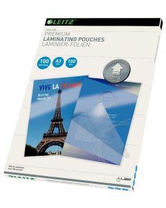 Folie laminare LEITZ UDT, la cald, A3, 100 mic, 100 buc/set