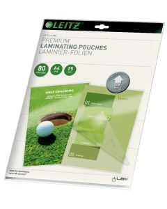 Folie laminare LEITZ UDT, la cald, A4,  80 mic,  25 buc/ set